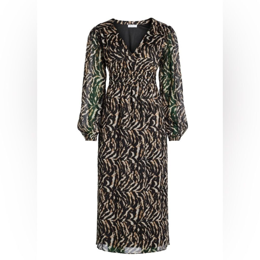 Sofia Vergara NEW Women's Empire Dress with Long Sleeves Mid Calf Length XXXL 22